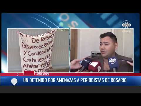 Un detenido por amenazas a periodistas de Rosario.