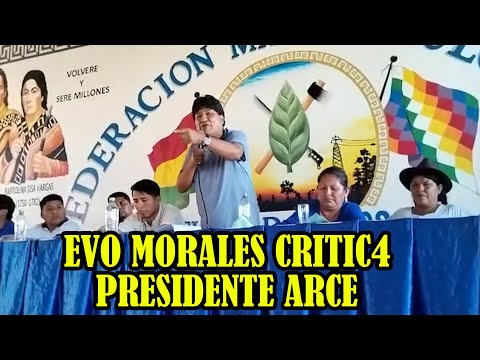 EVO MORALES PIDE RESPETO AL TRÓPICO PRESIDENTE ARCE ..