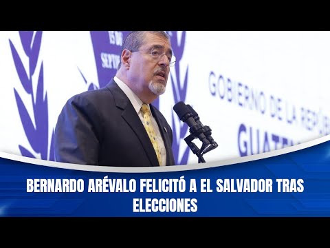 Bernardo Arévalo felicitó a El Salvador tras elecciones