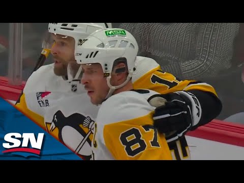 Penguins Crosby Nets A Cheeky Redirect 15 Seconds Into Game vs. Blackhawks