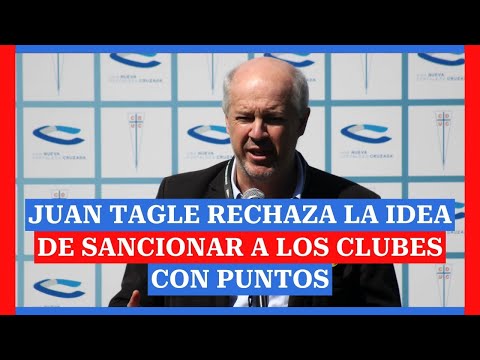 Juan Tagle rechaza la idea de sancionar a los clubes con puntos ante desórdenes de sus hinchas