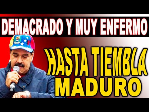 DEMACRADO Y MUY ENFERMO MADURO INTENTA OCULTAR EL SECRETO QUE LO TIENE ATERRADO HASTA TIEMBLA