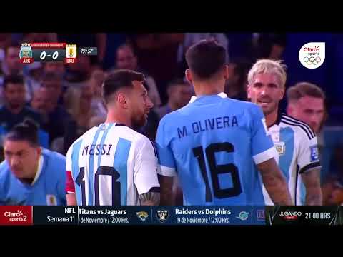 Lionel Messi y Mathias Oliveira casi se van a los golpes… ¡el argentino lo agarró del cuello!