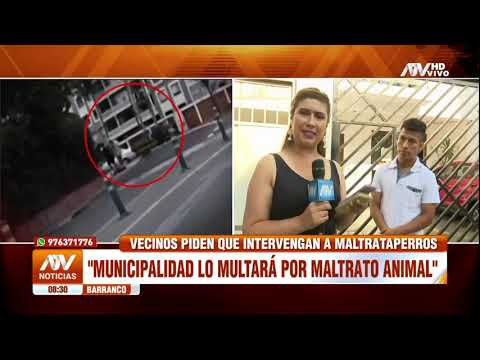 Barranco: Vecinos piden a autoridades que intervengan a maltrataperros