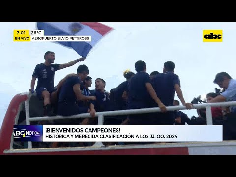La Albirroja Sub 23 llegó al país tras consagrarse campeona en Venezuela