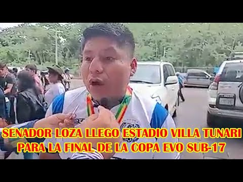 PRESIDENTE FEDERACIÓN FUTBOL DE BOLIVIA ES UNA ALEGRIA ESTE CAMPEONATO DE LA COPA DE EVO SUB-17..