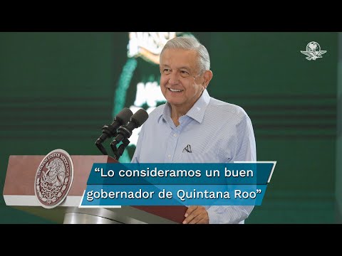 AMLO destaca relación con Carlos Joaquín González; “es un buen gobernador”, afirma