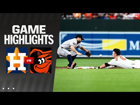 Astros vs. Orioles Game Highlights (8/22/24) | MLB Highlights