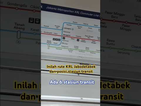 Ada 6 stasiun transit di rute KRL Jabodetabek. #rutekrl #petakrl #krl #krljabodetabek #transit