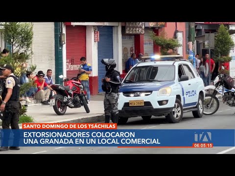 Santo Domingo: Dos personas en motocicleta dejan un artefacto explosivo en la Av. Quevedo