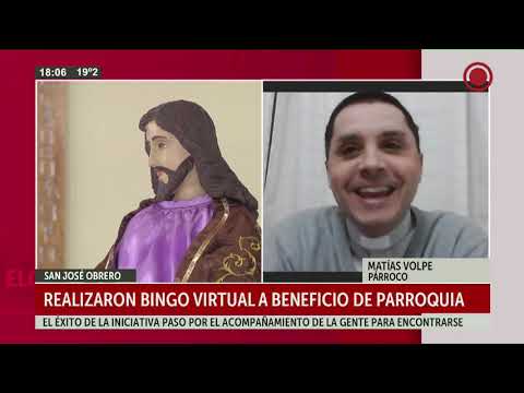 Realizaron bingo virtual a beneficio de parroquia