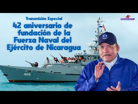 Comandante Daniel y Compañera Rosario conmemoran el 42 aniversario de la Fuerza Naval