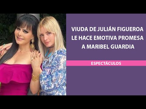 Viuda de Julián Figueroa le hace emotiva promesa a Maribel Guardia