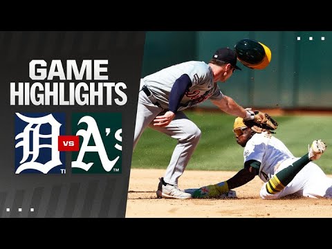 Tigers vs. As Game Highlights (9/8/24) | MLB Highlights