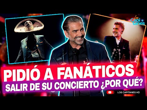 Alejandro Fernández pidió a sus fanáticos salir de su concierto ¿por qué?