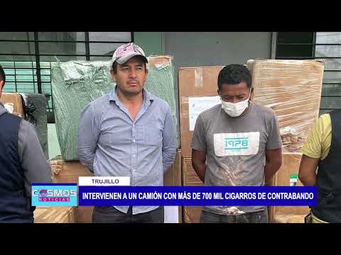 Trujillo: intervienen a un camión con más de 700 mil cigarros de contrabando
