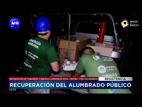 RESISTENCIA: Recuperación del alumbrado público - NOTICIERO 9