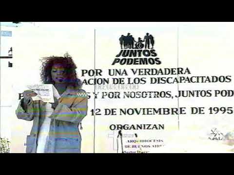 Patricia Sosa - Juan Alvarez integracion de los discapacitados 1995