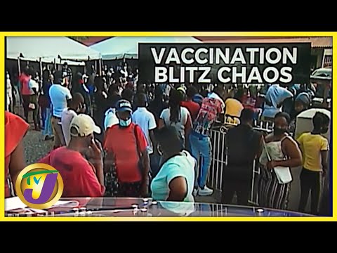Chaos at Vaccine Blitz Sites across Jamaica | TVJ News - Sept 14 2021