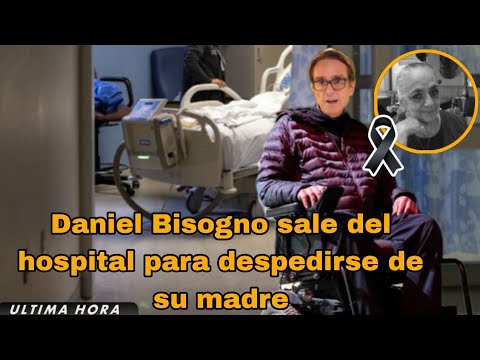 Captan a Daniel Bisogno saliendo del hospital para despedirse de su madre que murió