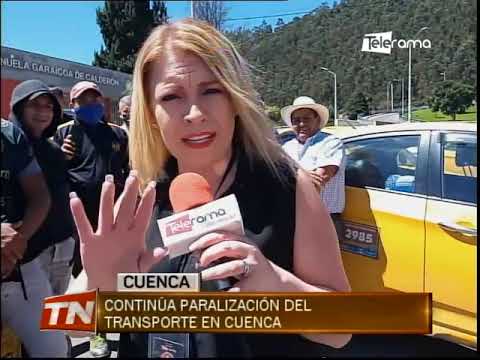 Continúa paralización del transporte en Cuenca