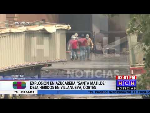 Explosión en azucarera deja dos heridos en Villanueva, Cortés