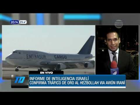 Israel constata relación de avión iraní con tráfico de oro y Hezbollah