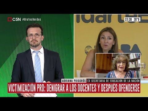 Adriana Puiggrós: Los docentes hicieron un gran esfuerzo