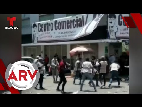 Comerciante violan la cuarentena y se enfrentan a policías | Al Rojo Vivo | Telemundo