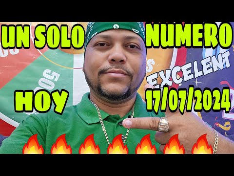 UN SOLÓ NUMERO PARA HOY 17/07/2024 PALÉ LA CURVA PATEANDO BANCA