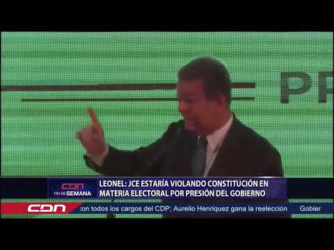Leonel Fernández: JCE estaría violando Constitución en materia electoral por presión del Gobierno