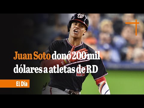 Juan Soto donó 200 mil dólares a atletas dominicanos que participaron a Tokio 2020