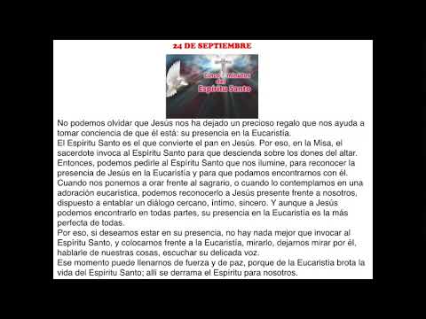 LOS CINCO MINUTOS DEL ESPI?RITU SANTO 24 DE SEPTIEMBRE