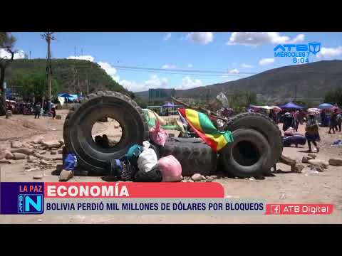 En 16 días de bloqueo, Bolivia perdió mil millones de dólares