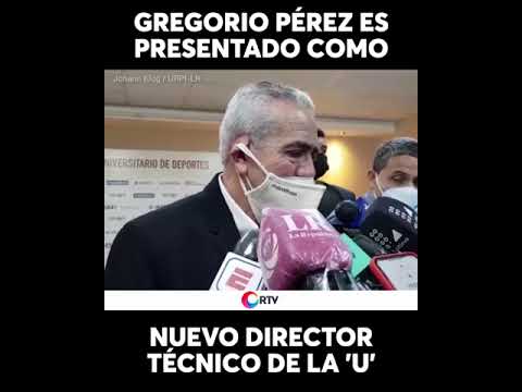 Gregorio Pérez tras ser presentado como DT de la U: “Estoy feliz”