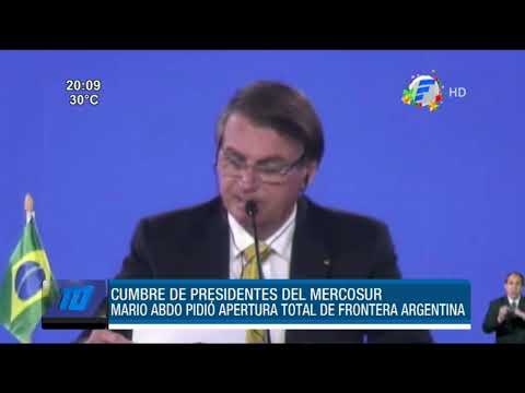 Cumbre del Mercosur: Paraguay pide apertura total de fronteras a la Argentina