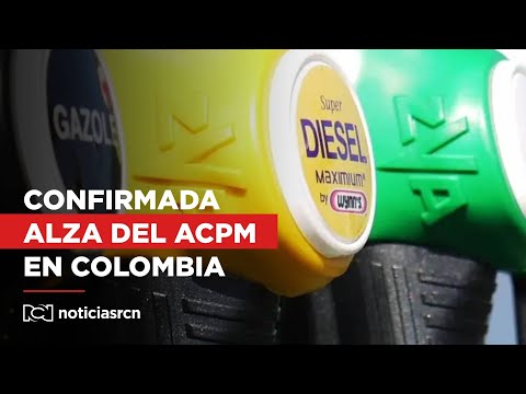 Decreto confirma el alza del ACPM para los grandes consumidores en Colombia