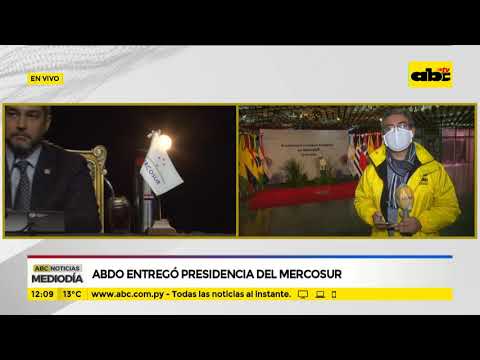 Abdo entregó la presidencia del Mercosur