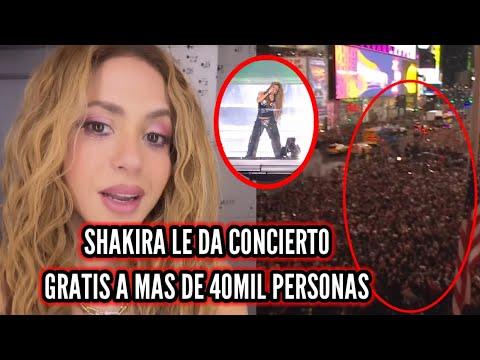 Shakira ofrece concierto gratuito a más de 40 mil personas luego de lanzar su álbum