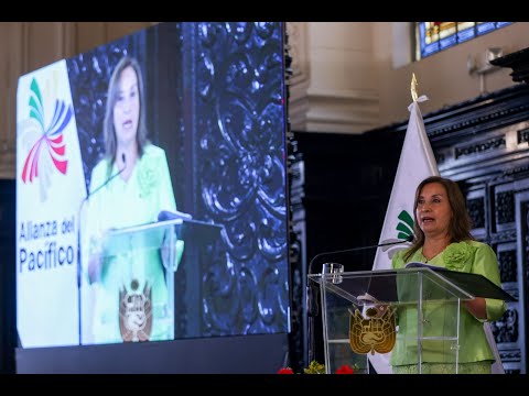 Dina Boluarte presenta la presidencia 'pro tempore' del Perú de la Alianza del Pacífico