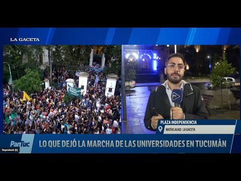 En Tucumán, las universidades marcharon a la plaza Independencia en defensa de la educación pública