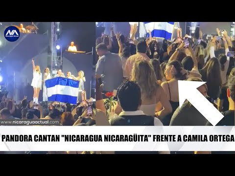 “Viva nicaragua libre”, gritan a Camila Ortega Murillo en concierto de Pandora en Managua