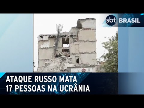 Ataque russo atinge prédio residencial e deixa 17 mortos na Ucrânia | SBT Brasil (17/04/24)