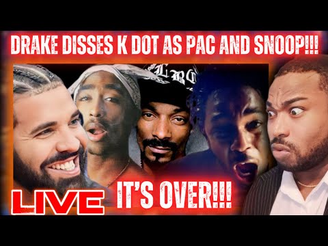 Drake DISSES Kendrick As TUPAC & SNOOP DOGG!|Taylor Made Freestyle|LIVE REACTION!