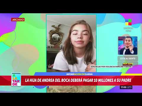 ¿LA HIJA DE ANDREA DEL BOCA EMBARGADA?