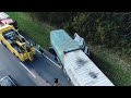 Kierowca zjecha na wprost jadcej ciarwki