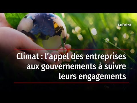 Climat : l’appel des entreprises aux gouvernements à suivre leurs engagements