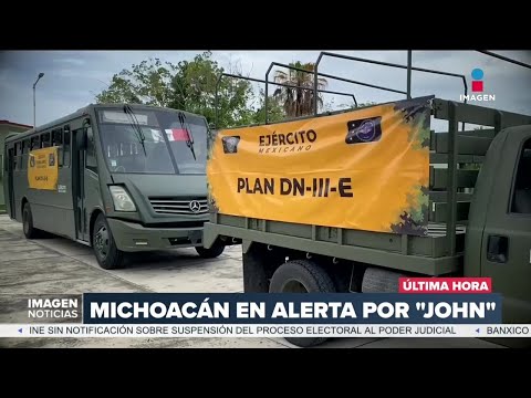 Así la situación en Coahuayana, Michoacán, por el paso de “John”