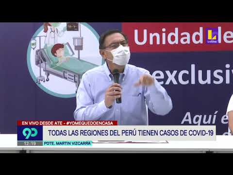 Presidente Martín Vizcarra dio conferencia en día 27 de emergencia por coronavirus
