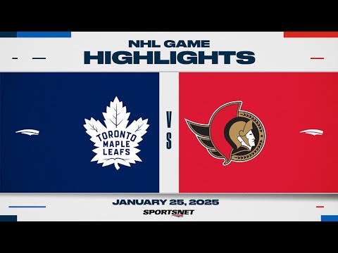 NHL Highlights | Maple Leafs vs. Senators - January 25, 2025